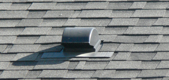 Low profile HVAC roof vent