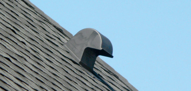 Goose neck HVAC roof vent