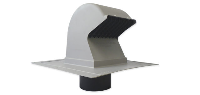 Goose neck HVAC roof vent